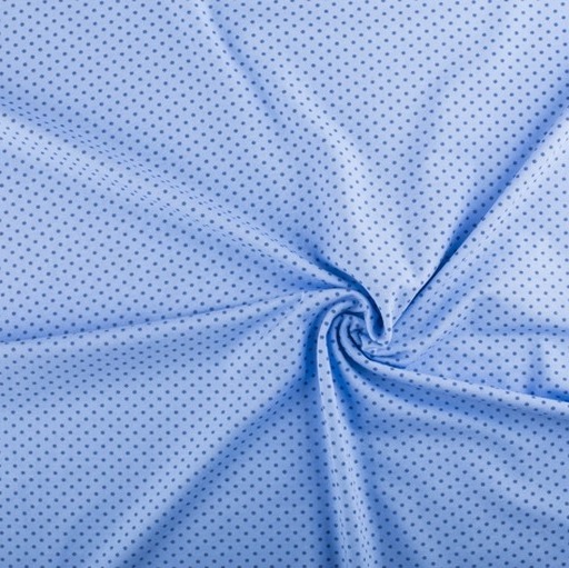 Jersey Kleine Pünktchen Standard Hellblau