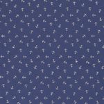 Jersey Foliendruck Silberne Anker auf Rauchblau Jersey Foliendruck Silberne Anker auf Rauchblau