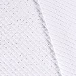Musselin-stepper – diamantquilt med guldprickar – vit Musselin-stepper – diamantquilt med guldprickar – vit