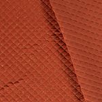 Musselin-Stepper – Rutmönstrad quilt med guldfolietryck – Blodapelsin Musselin-Stepper – Rutmönstrad quilt med guldfolietryck – Blodapelsin