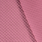 Musselin-Stepper - Rautenstepper mit goldenem Punkte-Foliendruck - Dunkles Altrosa