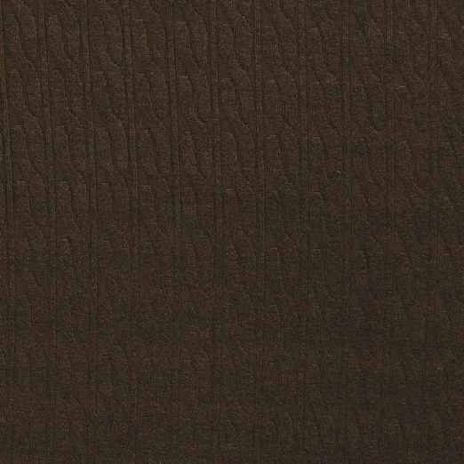 Viskose Strickstoff Zopfmuster Dunkelgrün