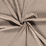 Viskose Strickstoff Zopfmuster Beige Meliert