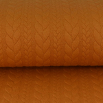 Strickstoff FASHION Zopfmuster Orange