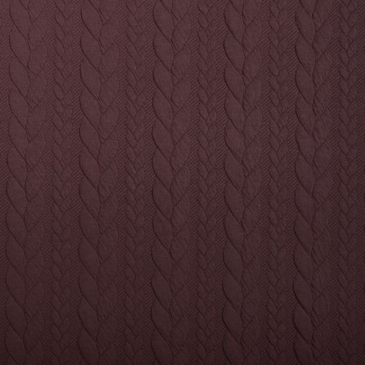 Strickstoff Cably Zopfmuster Fuchsia