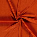Viskose Strickstoff Rippenmuster Blutorange