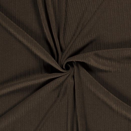 Viskose Strickstoff Rippenmuster Dunkelgrün Viskose Strickstoff Rippenmuster Dunkelgrün