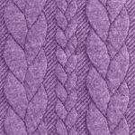 Strickstoff FASHION Zopfmuster Lila