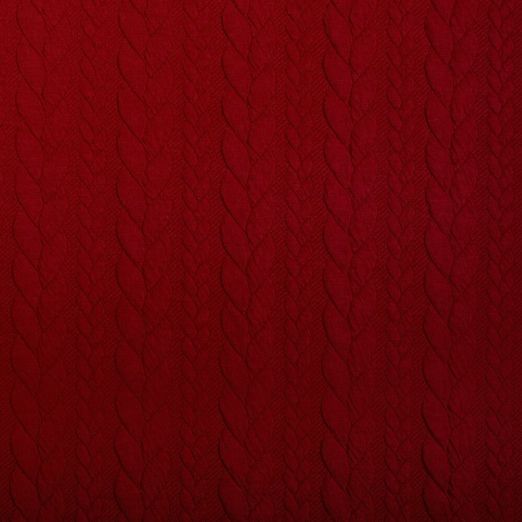 Strickstoff Cably Zopfmuster Kaminrot Strickstoff Cably Zopfmuster Kaminrot