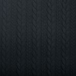 Strickstoff Cably Zopfmuster Graublau Meliert