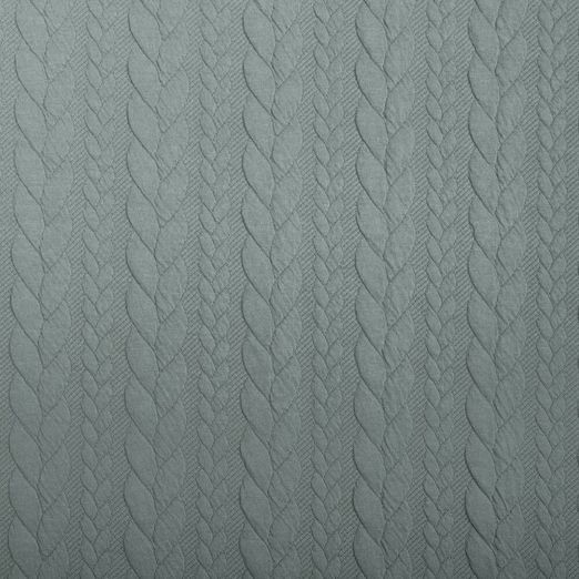 Strickstoff Cably Zopfmuster Hellmint Meliert Strickstoff Cably Zopfmuster Hellmint Meliert