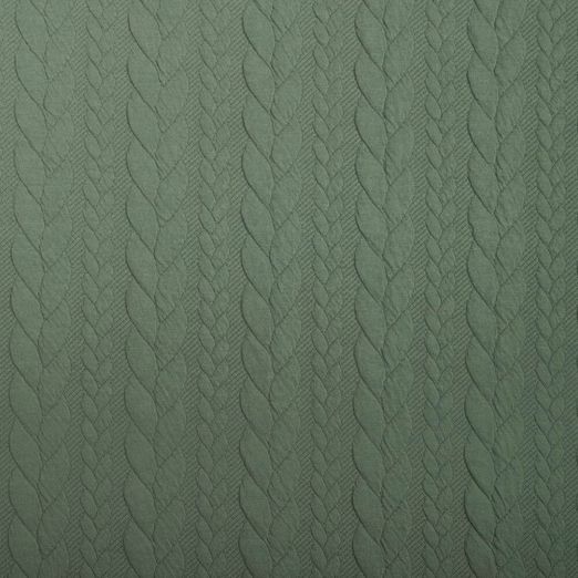 Strickstoff Cably Zopfmuster Oliv Strickstoff Cably Zopfmuster Oliv