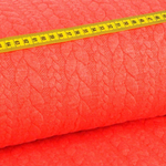 Strickstoff Cably Zopfmuster Lachs