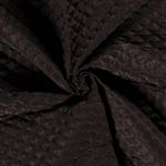 Jackenstoff - wattierter Rauten-Stepper Uni Dunkelbraun Innen Schwarz