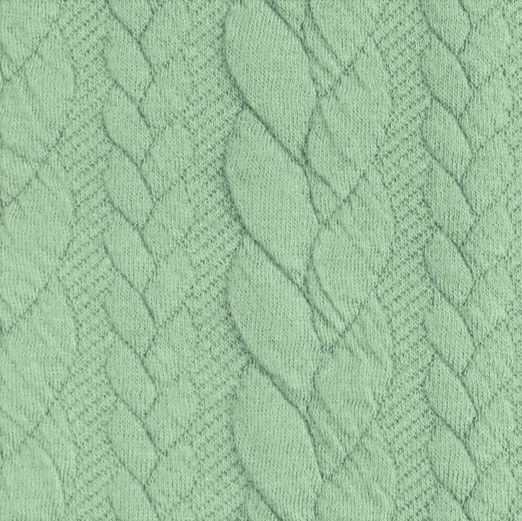 Strickstoff FASHION Zopfmuster Mint Strickstoff FASHION Zopfmuster Mint