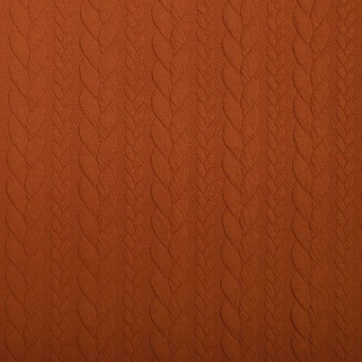 Strickstoff Cably Zopfmuster Orange Strickstoff Cably Zopfmuster Orange