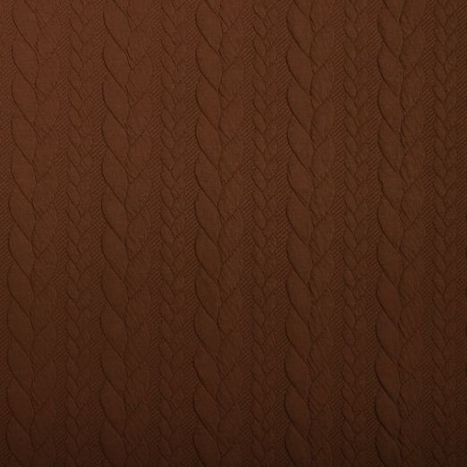 Strickstoff Cably Zopfmuster Blutorange