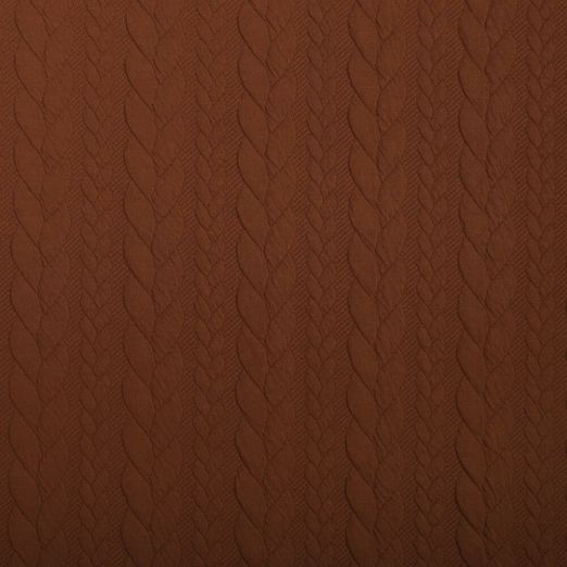 Strickstoff Cably Zopfmuster Terracotta Strickstoff Cably Zopfmuster Terracotta