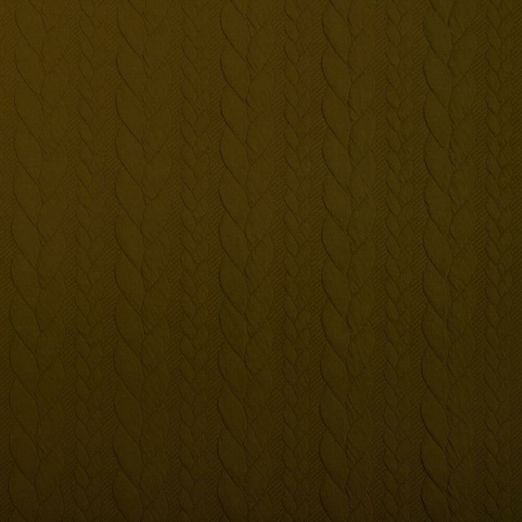 Strickstoff Cably Zopfmuster Moosgrün Strickstoff Cably Zopfmuster Moosgrün