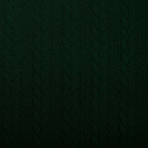 Strickstoff Cably Zopfmuster Waldgrün Strickstoff Cably Zopfmuster Waldgrün