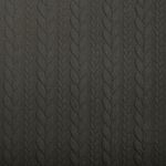 Strickstoff Cably Zopfmuster Grau