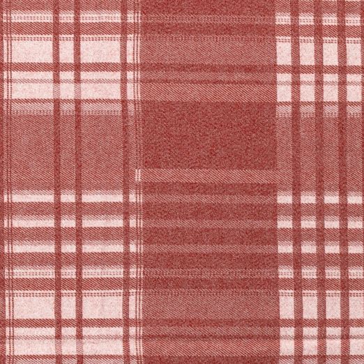 Flanellstoff - Hemdenstoff Kariert Ziegelrot