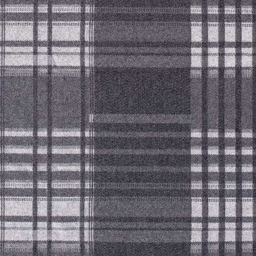 Flanellstoff - Hemdenstoff Kariert Dunkelgrau Flanellstoff - Hemdenstoff Kariert Dunkelgrau