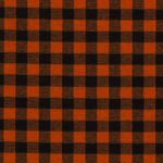 Flanellstoff - Hemdenstoff Karo Orange/Schwarz