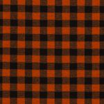 Tissu flanelle – Tissu chemise à carreaux orange/noir