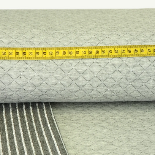 Steppsweat Quilt Double Face Hellgrau/Silber SALE Steppsweat Quilt Double Face Hellgrau/Silber SALE