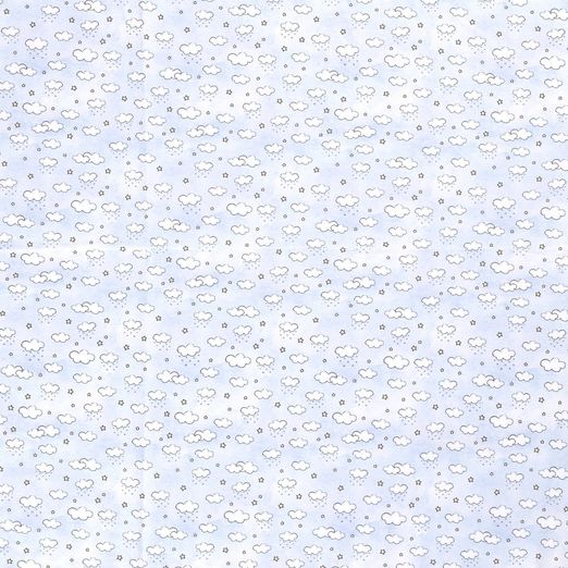 Ganzjahressweat Sterne & Wolken auf Hellblau Digital Ganzjahressweat Sterne & Wolken auf Hellblau Digital