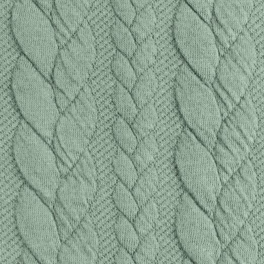 Strickstoff FASHION Zopfmuster Altmint Strickstoff FASHION Zopfmuster Altmint