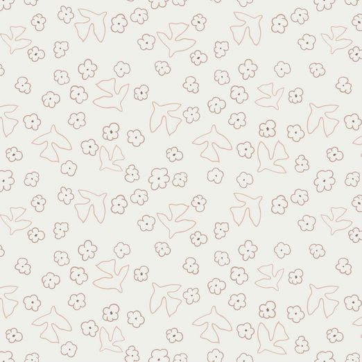 Ganzjahressweat Birds & Blossoms auf Creme Ganzjahressweat Birds & Blossoms auf Creme