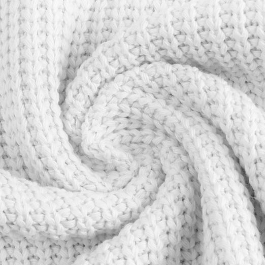 Strickstoff Baumwolle Uni Weiß Strickstoff Baumwolle Uni Weiß