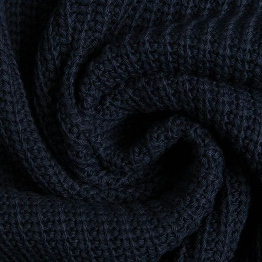 Strickstoff Baumwolle Uni Navy Strickstoff Baumwolle Uni Navy