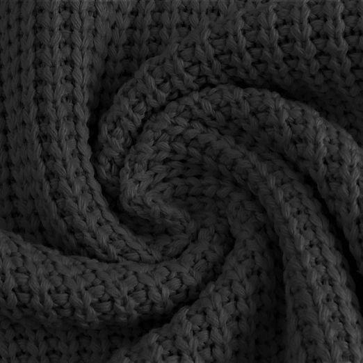 Strickstoff Baumwolle Uni Anthrazit Strickstoff Baumwolle Uni Anthrazit