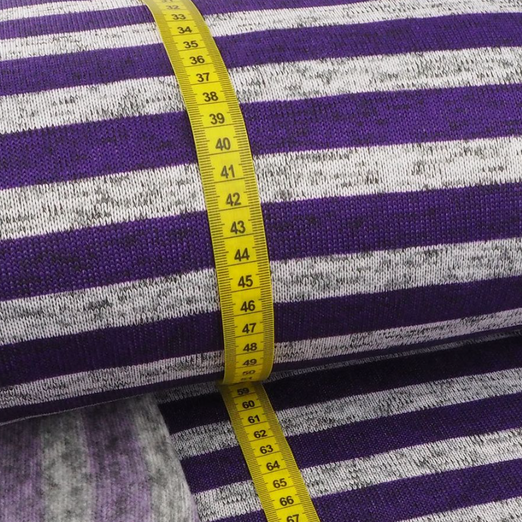 StrickFLEECE Streifen Lila StrickFLEECE Streifen Lila