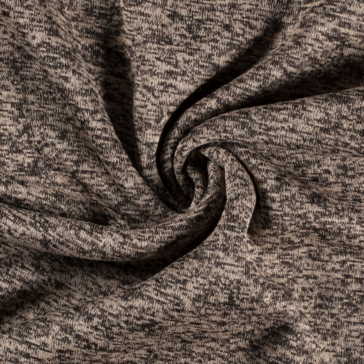 StrickFLEECE Uni Beige/Anthrazit Melange