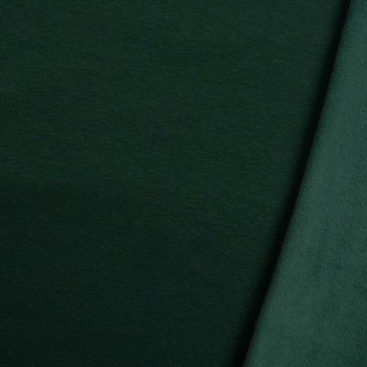 Alpenfleece Double Face Uni Dunkelgrün/Dunkelgrün