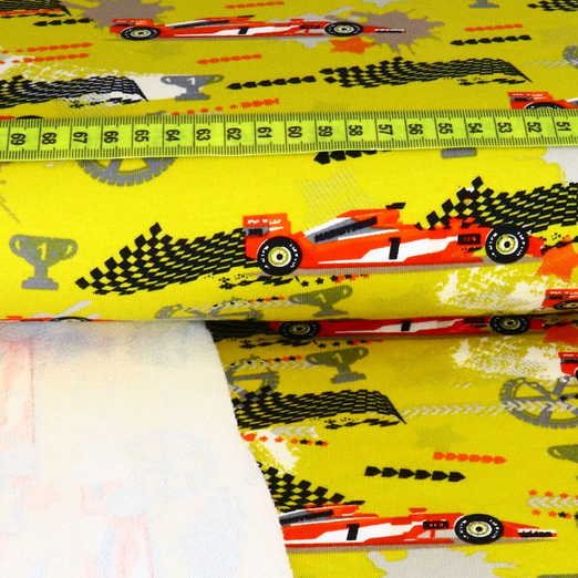 Sommersweat Formel 1 Auto Senfgelb