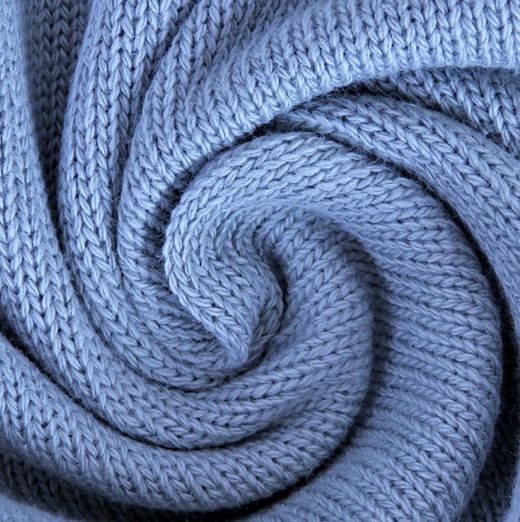 Strickstoff aus reiner Baumwolle Uni Hellblau Strickstoff aus reiner Baumwolle Uni Hellblau