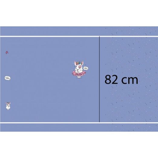 Jersey Panel Einhornschweinchen Flieder 82 cm Jersey Panel Einhornschweinchen Flieder 82 cm