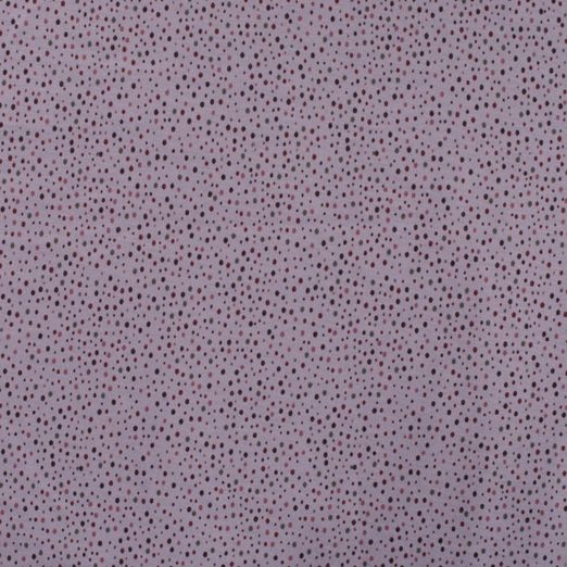 Alpenfleece Kleine Pünktchen auf Flieder Alpenfleece Kleine Pünktchen auf Flieder