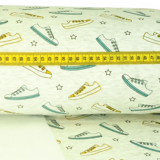 Alpenfleece Turnschuhe auf Creme Meliert Alpenfleece Turnschuhe auf Creme Meliert