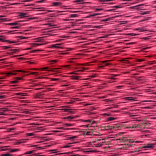 Streifenbündchen NEON Allover Pink Streifenbündchen NEON Allover Pink