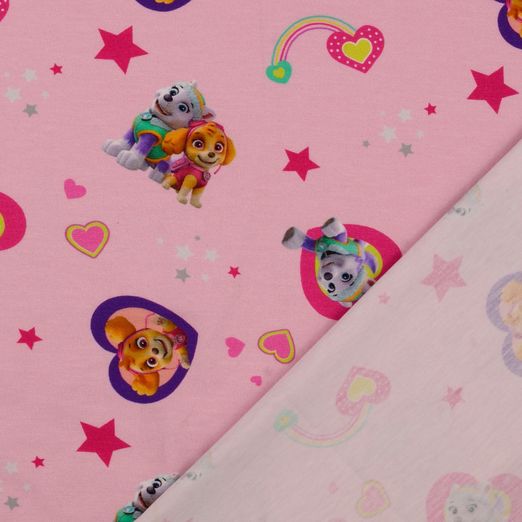 Jersey Little Darling Paw Patrol Skye & Everest im Herz Hellrosa Lizenz Digital Jersey Little Darling Paw Patrol Skye & Everest im Herz Hellrosa Lizenz Digital