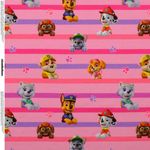 Jersey Paw Patrol Hunde auf Streifen Rosa Lizenz Digital