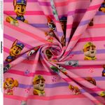 Jersey Hunde auf Streifen Rosa Lizenz Digital