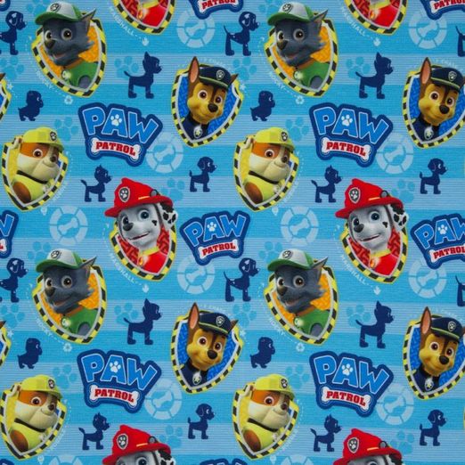 Jersey by Swafing LIZENZ Paw Patrol Hundeköpfe Porträt Türkis Jersey by Swafing LIZENZ Paw Patrol Hundeköpfe Porträt Türkis