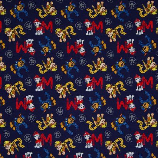 Jersey by Swafing LIZENZ Paw Patrol Hunde mit Buchstaben Dunkelblau Jersey by Swafing LIZENZ Paw Patrol Hunde mit Buchstaben Dunkelblau